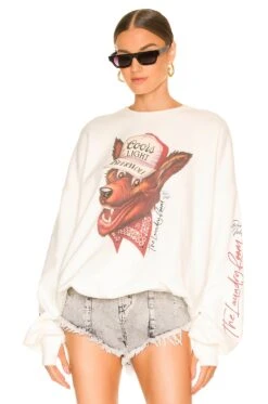Beer Wolf Jumper White