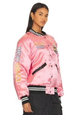Beer Wolf Time Stadium Jacket Blush Pink -Hot Sale Clothing Store TLAU WO19 V3