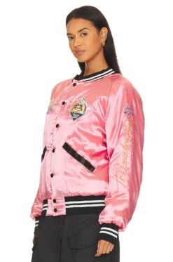 Beer Wolf Time Stadium Jacket Blush Pink -Hot Sale Clothing Store TLAU WO19 V4
