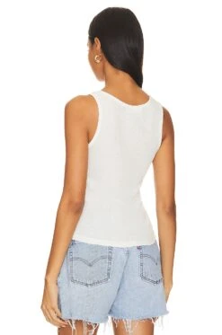 Little Miss Island Hopper Rib Tank White 10 Little Miss Island Hopper Rib Tank White -Hot Sale Clothing Store TLAU WS300 V4