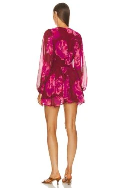 Colby Mini Dress Pink Magnolia Floral -Hot Sale Clothing Store TULA WD1510 V3