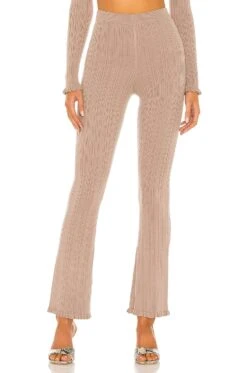 Variegated Rib Pant Ivory -Hot Sale Clothing Store TULA WP201 V1