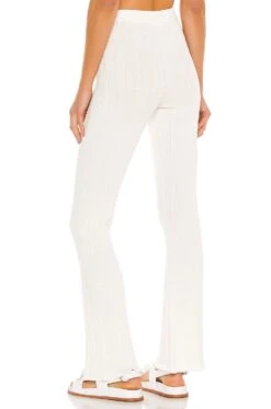Variegated Rib Pant Ivory -Hot Sale Clothing Store TULA WP210 V3