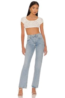 Guinevere Crop Top Ivory -Hot Sale Clothing Store TULA WS850 V4