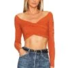 Lizzie Top Burnt Orange -Hot Sale Clothing Store TULA WS892 V1