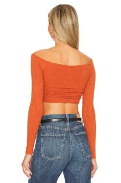 Lizzie Top Burnt Orange -Hot Sale Clothing Store TULA WS892 V3