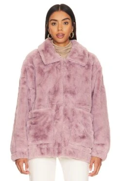 Ugg Kianna Faux Fur Jacket Fawn -Hot Sale Clothing Store UGGR WO21 V2
