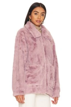 Ugg Kianna Faux Fur Jacket Fawn -Hot Sale Clothing Store UGGR WO21 V3