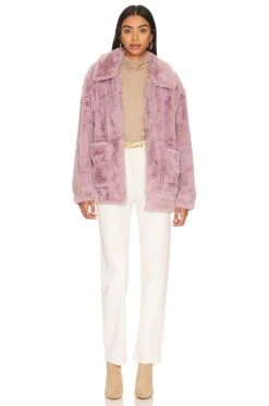 Ugg Kianna Faux Fur Jacket Fawn -Hot Sale Clothing Store UGGR WO21 V5