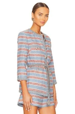 Veronica Beard Ginerva Jacket Blue Multi -Hot Sale Clothing Store VBRD WO108 V2