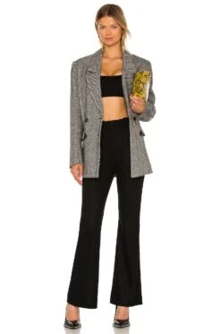 Vince Cozy Slim Flared Pant Black -Hot Sale Clothing Store VINCE WP216 V4