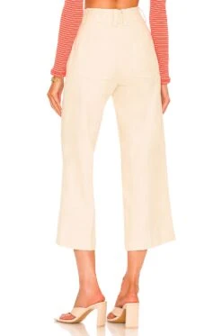 Vince Cropped Casual Twill Pant Lemon Stone 8 Vince Cropped Casual Twill Pant Lemon Stone -Hot Sale Clothing Store VINCE WP222 V3