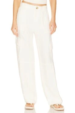 Vince Wide Leg Cargo Pant Bone