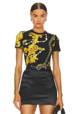 Versace Jeans Couture Tee Black & Gold