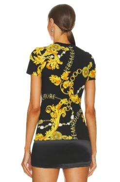 Versace Jeans Couture Tee Black & Gold 8 Versace Jeans Couture Tee Black & Gold -Hot Sale Clothing Store VJEA WS62 V3