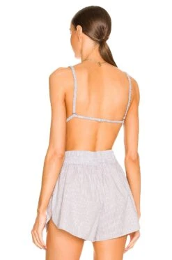 Hailey Bra Top Slate Stripe 8 Hailey Bra Top Slate Stripe -Hot Sale Clothing Store WEER WS30 V3